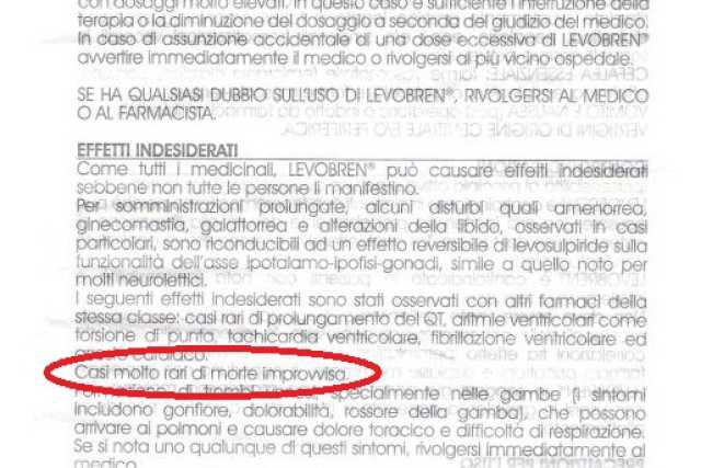 Farmaco shock, tra gli effetti indesiderati: la morte improvvisa
