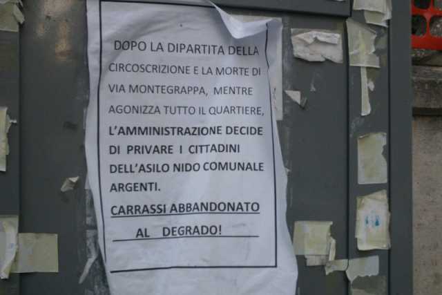 �L'abbandono di Carrassi�: via dal rione asilo, chiesa e circoscrizione 