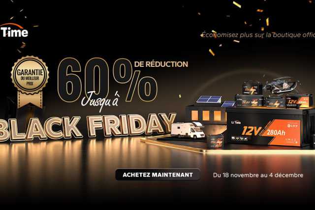 LiTime presenta offerte imperdibili per il Black Friday 2024 sulle soluzioni di accumulo di energia LiFePO4