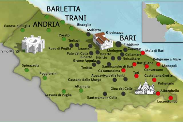 Il barese? Si parla da Margherita a Monopoli. Con l'eccezione Corato