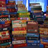 Una collezione di giochi da tavolo