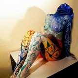 Body Painting chiamato Christine Margurite D, di Miguel Gomez. Il nome dell'opera � lo stesso della modella