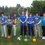 La squadra dei Levante quidditch club a Parco 2 Giugno