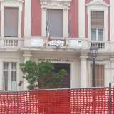 Cantiere in piazza Cirillo, rione San Pasquale
