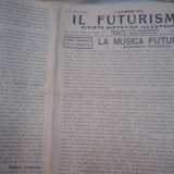 Una copia del Manifesto futurista della musica del 1924 firmato da Sebastiano Arturo Luciani conservata nel suo archivio