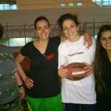 Le giovani atlete intervistate. Le due ragazze a sinistra sono Stefania e Ornella. La ragazza pi� a destra � Francesca
