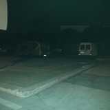 I rom nel parcheggio dello Stadio della Vittoria: il loro camper e furgone