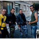 I coraggiosi mercenari sul set