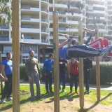I Baristhenics durante un esercizio