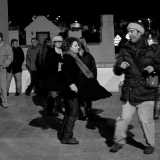 Un raduno invernale del Virus Emme in via Venezia, a Bari Vecchia