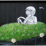Un'opera di Hope a Bari, in Viale Unit� d'Italia, realizzata nel 2012