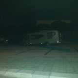 I rom nel parcheggio dello Stadio della Vittoria: il loro camper e furgone