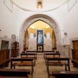 ...e il maestoso cappellone della Madonna dei Martiri, con cupola in asse rivestita a chiancarelle 
