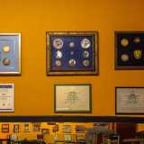 Varchiamo l�ingresso ritrovando proprio il 75enne proprietario nella sala attrezzi, le cui mura sono gremite di coppe, premi e fotografie dei baresi formatisi qui