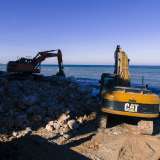 La zona in cui � attivo il cantiere 