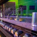 �Questo � il luogo pi� �figo� di Rasciasound � afferma la nostra guida -. Abbiamo infatti posizionato tra queste pareti la strumentazione pi� professionale che avevamo, tra cui rinomati amplificatori quali Hughes and Kettner, Hiwatt e Marshall�