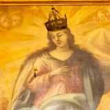 ...e al quadro della Madonna raffigurata avvolta da una schiera di angioletti