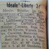 L�ultimo derby, tra le due squadre nel 1961, vide imporsi per 2-1 l�Ideale sul Liberty nell�ultima giornata di campionato 