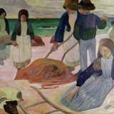 In mente ci viene il dipinto di Paul Gauguin �Raccoglitori d�alghe� del 1889, in cui il celebre pittore ritrae donne e uomini tahitiani intenti a raccogliere le piante marine