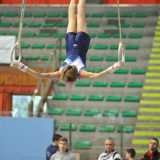 Francesco Paparella agli anelli in posizione verticale