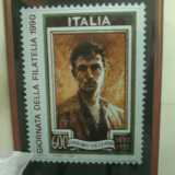 Francobollo commemorativo del pittore Corrado Mezzana (1890 - 1952)