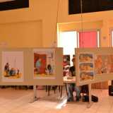 Tavole in mostra al festival