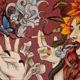 The Butterfly Effect di Deborah Genchi acrilico su legno 