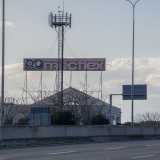 L'ex fabbrica di materassi Mecflex vista dalla tangenziale