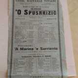 Una locandina che annunciava due spettacoli ispirati alla quotidianit� di Napoli portati sul palco del Teatro Petruzzelli da Raffaele Viviani: era il 16 giugno 1925