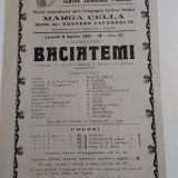 Un manifesto del Teatro Piccinni, con il simbolo di Bari e lo scudo del Fascio posizionati in alto a sinistra. Accanto alla data dello spettacolo si ricordava con un numero romano da quanti anni il regime era salito al potere