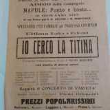 Un manifesto del teatro Garibaldi che annunciava per il 26 aprile 1925 la messa in scena di uno spettacolo da parte di una compagnia napoletana