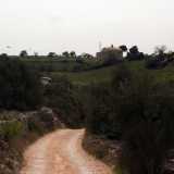 La strada che passa attraverso lama San Giorgio. Da lontano � possibile scorgere la chiesa dell'Annunziata
