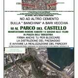 La locandina affissa in centinaia di esercizi commerciali di Bari