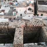 I merli e il borgo antico sullo sfondo