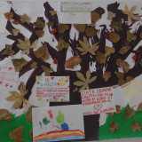 "L'albero delle virt� bah�'i visto dai bambini. I bah�'i attribuiscono grande importanza all'educazione dei giovani e dei pi� piccini