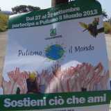 Un particolare della locandina di Puliamo il buio 2013, in via Mitolo