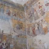 Il Giudizio Universale: in alto si legge la firma di Ruggiero Bruno da Cosenza: l'affresco � il pi� antico della chiesetta dell'Annunziata
