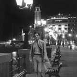 Il fotomontaggio di Pasolini sul lungomare di Bari (di Tiziana Fato su foto originale di Dick Avedon �Pier Paolo Pasolini a New York")