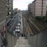 scala di destra in viale Traiano 