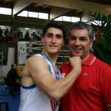 Il Maestro Antonio Portoghese (destra) con Saverio Gena, 22 anni, categoria �lite prima serie