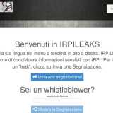Il modulo per segnalare in anonimato informazioni a irpileaks