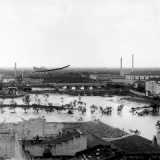 Ferrovia Adriatica, Stabilimento Natrella, alluvione del 1905 (archivio fotografico storico Sergio Leonardi)
(Blog ambienteambienti.com di Antonello Fiore)