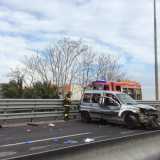 Incidente sulla 16 bis: un elicottero atterra in soccorso