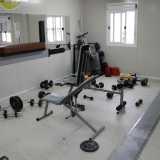 La piccola palestra, poco utilizzata 