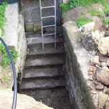 Scala per accedere all'ipogeo