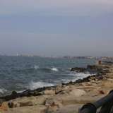 Lungomare Lorusso: da qui � possibile vedere in lontananza il porto di Bari