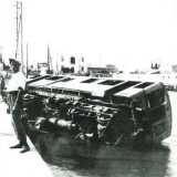 Il tram finito in mare nel 1929