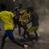 Particolare della partita di calcio