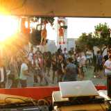 Una delle postazioni dei dj