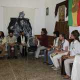 Rastafariani riuniti in occasione della nascita del loro imperatore Hail� Selassi�